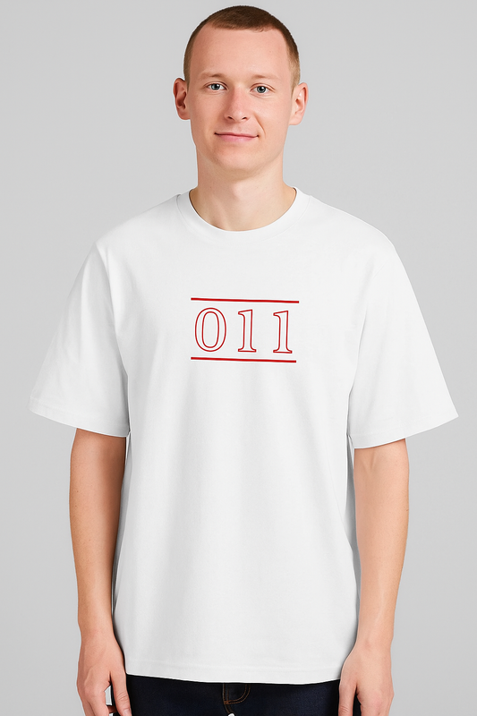 011 Retro Minimalist Oversized T-Shirt – Unisex Streetwear Edition