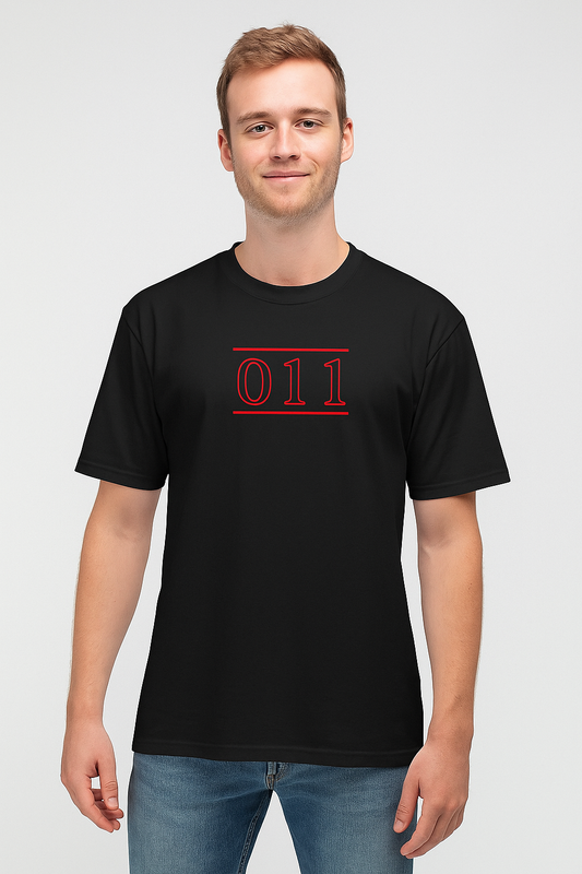 011 Retro Minimalist Oversized T-Shirt – Unisex Streetwear Edition